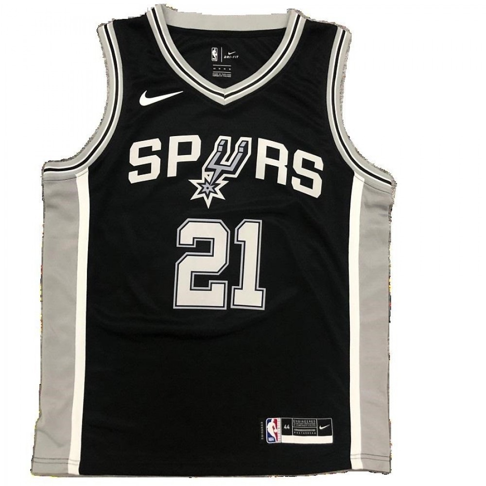 Men's San Antonio Spurs Tim Duncan #21 Black 2020/21 Swingman Jersey - Icon Edition-Pro Kit Vault | Brand New 26/27 Sports Jerseys